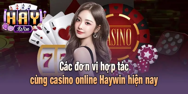 Các đơn vị hợp tác cùng casino online Haywin hiện nay