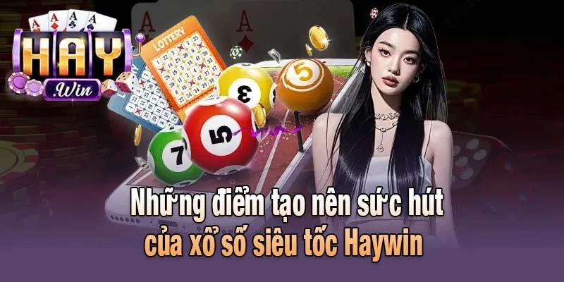 Những điểm tạo nên sức hút của xổ số siêu tốc Haywin 